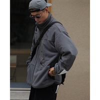 Front pocket design jacket E1015