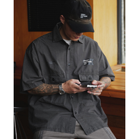 Front pocket design shirt E055