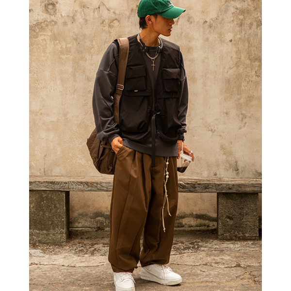 Front pocket design L/C Tee E1009