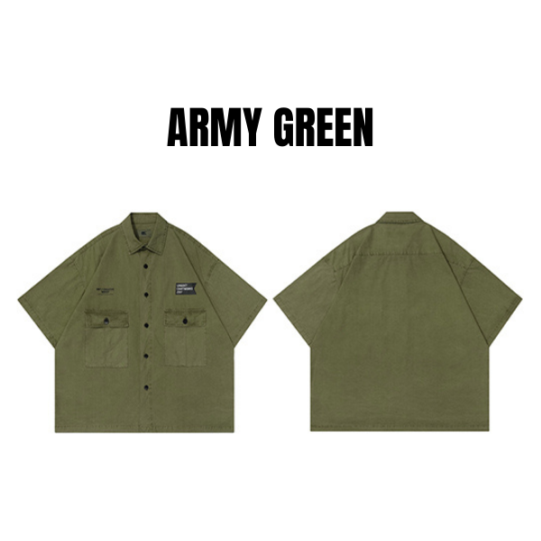 Front pocket design shirt E055
