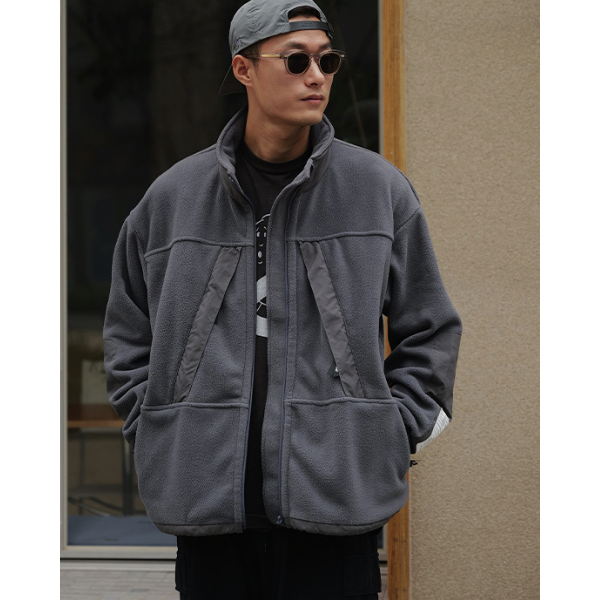 Front pocket design jacket E1015