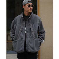 Front pocket design jacket E1015