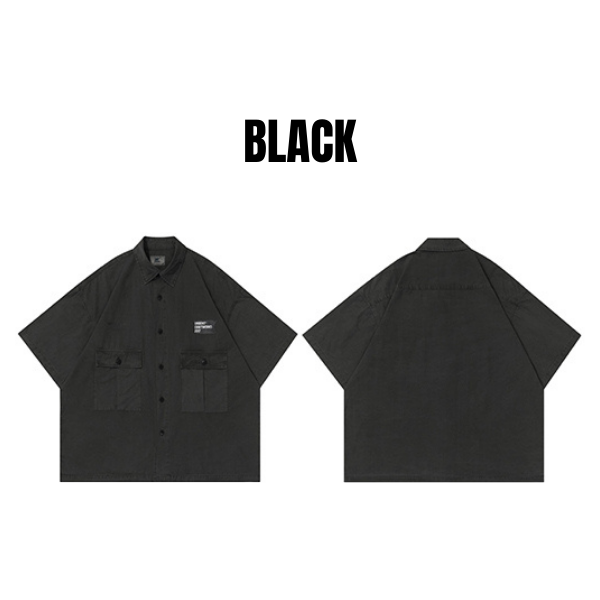 Front pocket design shirt E055