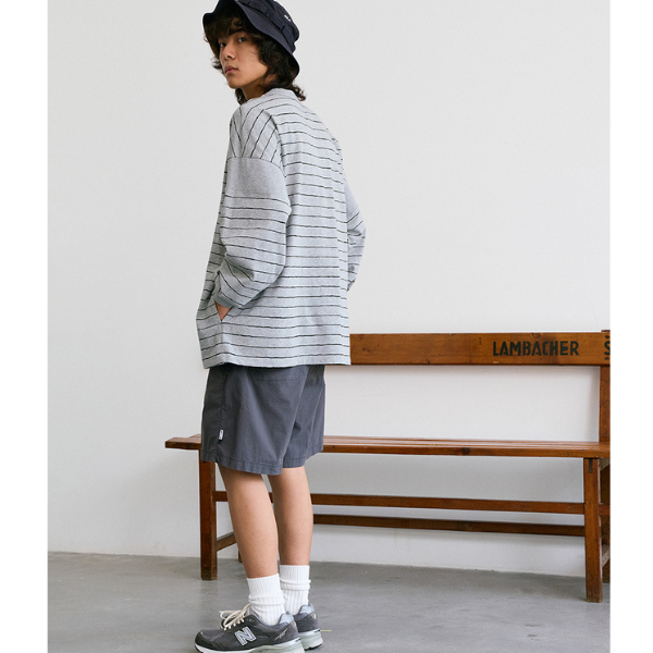 Border color design L/C Tee E1005