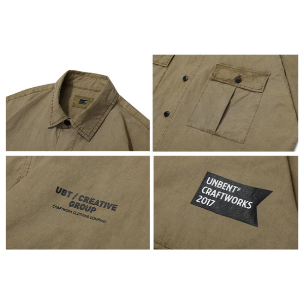 Front pocket design shirt E055