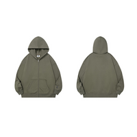 Front zip design hoodie E023