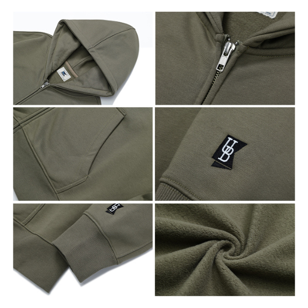 Front zip design hoodie E023