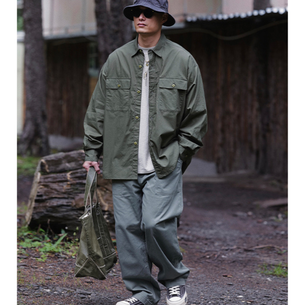 Front pocket design shirt E1002