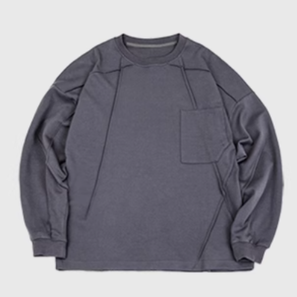 Front pocket design L/C Tee E1009
