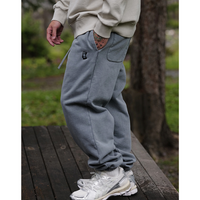 Front pocket design sweat pants E041