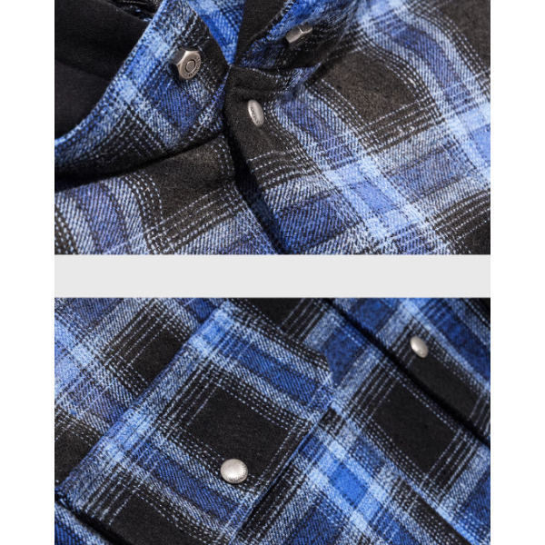 Front button design hoodie E1022