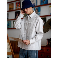 Front pocket design shirt E1046