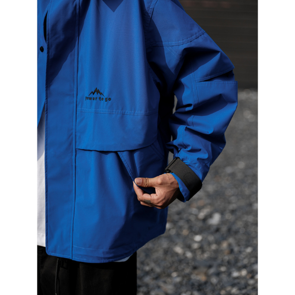 Front pocket design jacket E1019