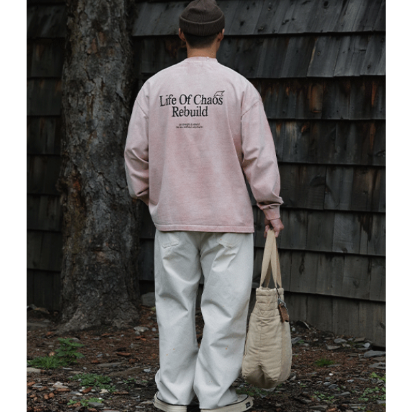 Back letter design L/C Tee E067