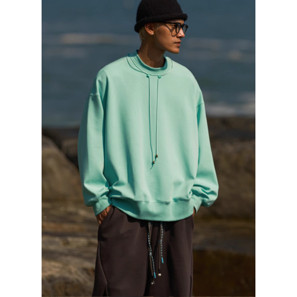 Plain color design sweat E1034