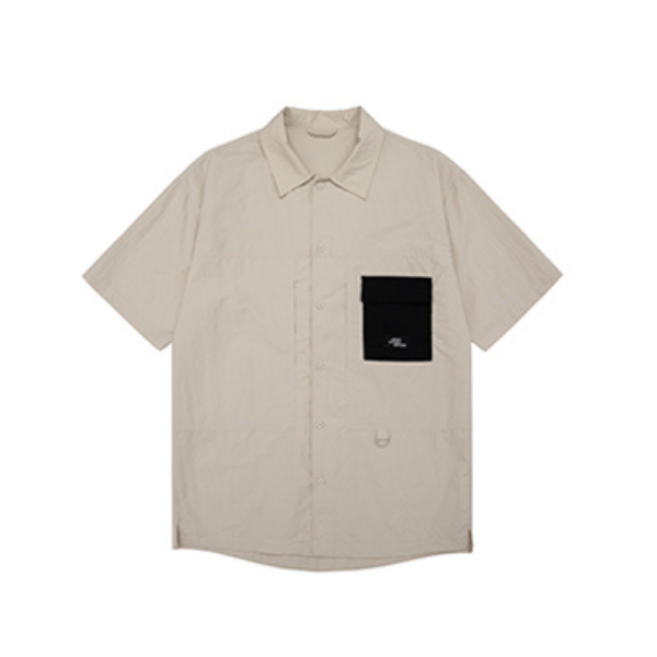 Front pocket design shirt E1048