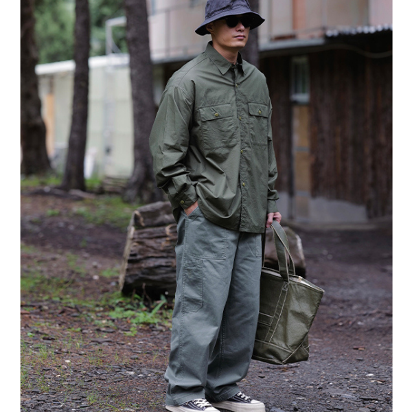 Front pocket design shirt E1002