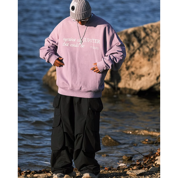Front letter design sweat E1020