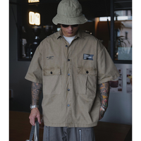 Front pocket design shirt E055