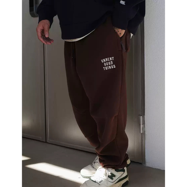 Front pocket design sweat pants E046