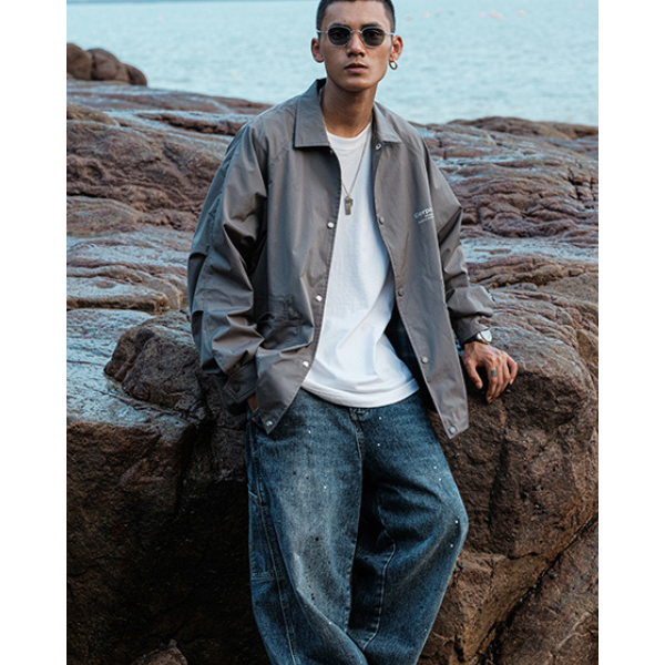 Front logo design jacket E1026