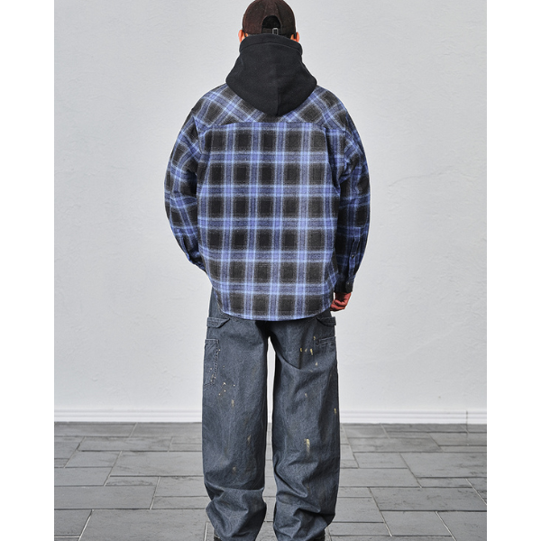 Front button design hoodie E1022