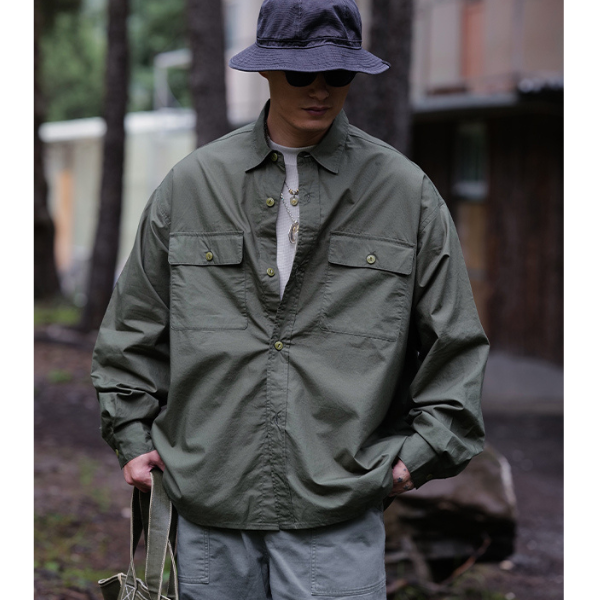 Front pocket design shirt E1002
