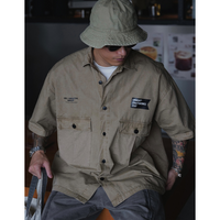 Front pocket design shirt E055