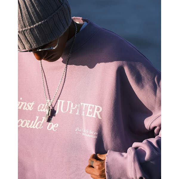 Front letter design sweat E1020