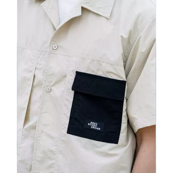 Front pocket design shirt E1048