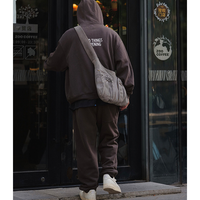 Front pocket design sweat pants E051