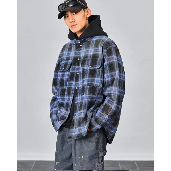 Front button design hoodie E1022