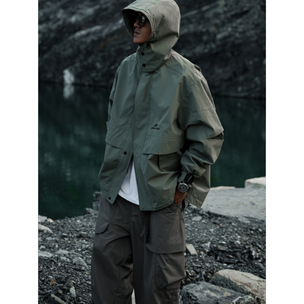 Front pocket design jacket E1019