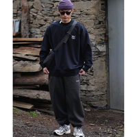 Front pocket design sweat pants E045