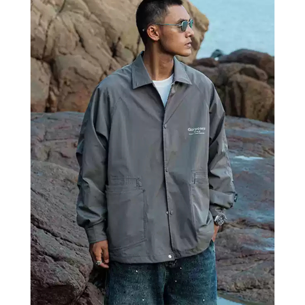 Front logo design jacket E1026