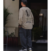 Side pocket design sweat pants E3003