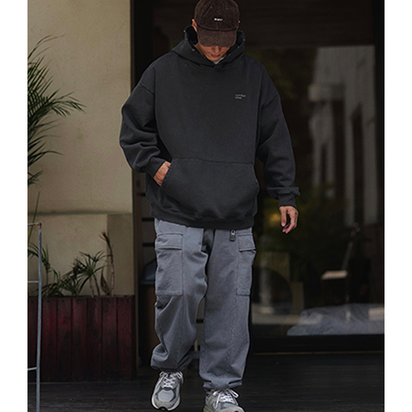 Side pocket design sweat pants E3003