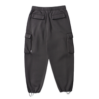 Side pocket design sweat pants E3005