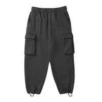 Side pocket design sweat pants E3005