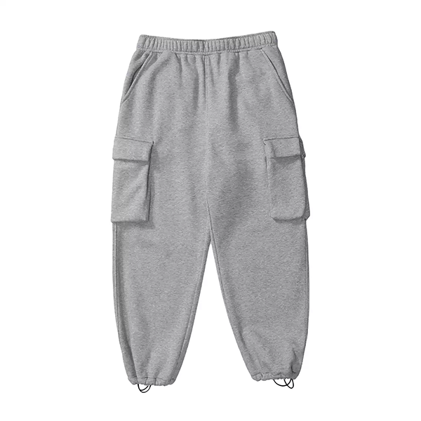 Side pocket design sweat pants E3005