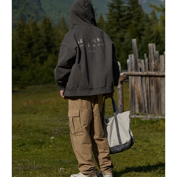 Back letter design hoodie E3011