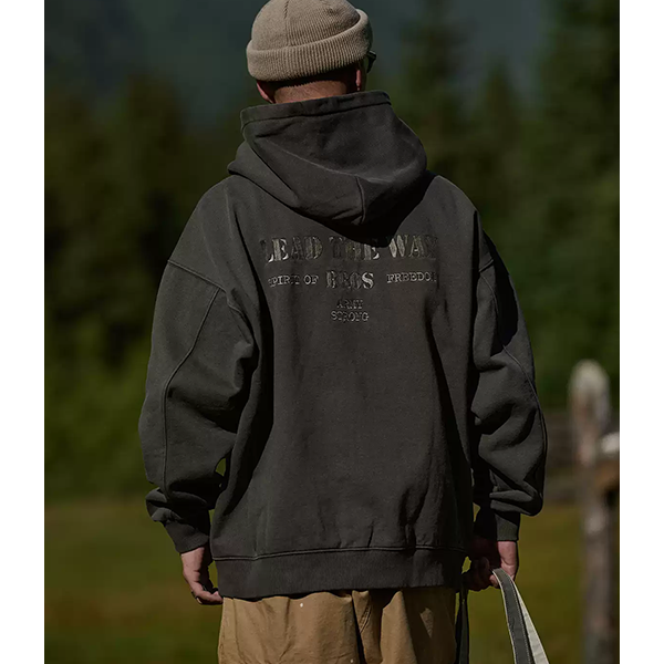Back letter design hoodie E3011