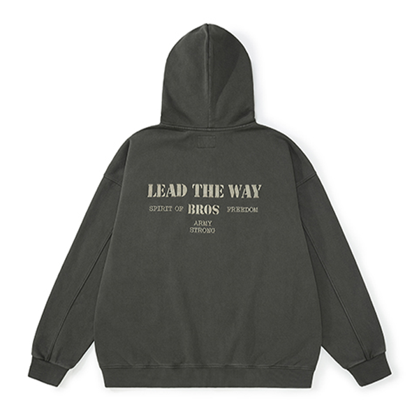 Back letter design hoodie E3011