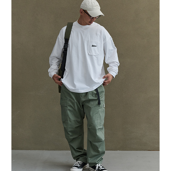 Front pocket design L/C Tee E3012