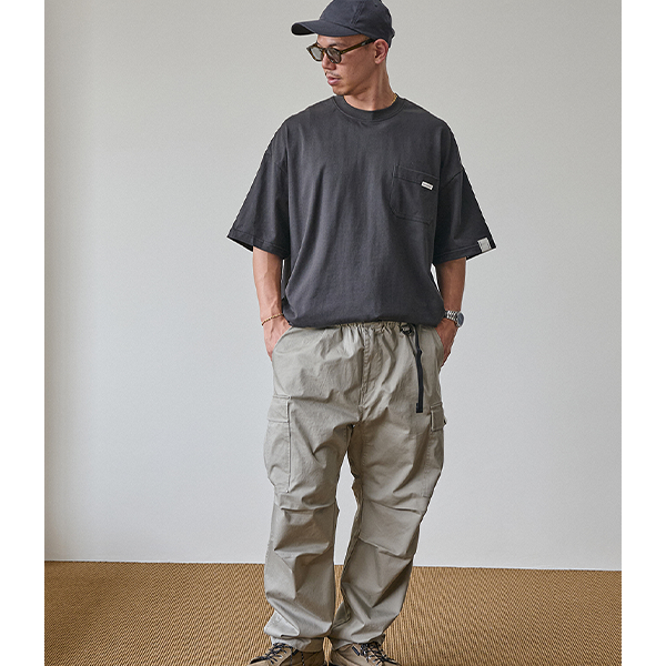 Side pocket design pants E3015