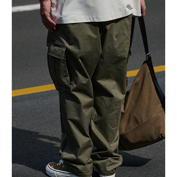 Side pocket design pants E3015