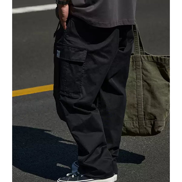 Side pocket design pants E3015