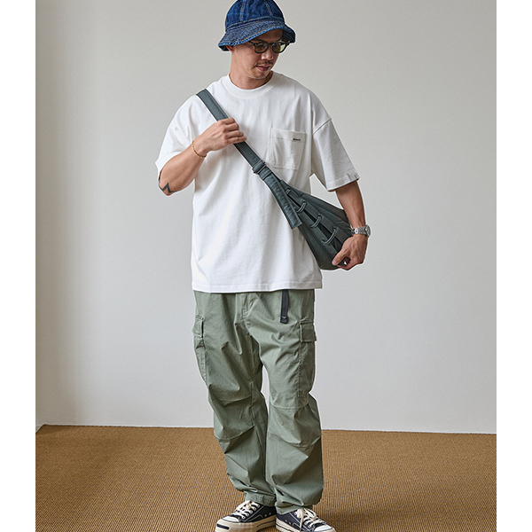 Side pocket design pants E3015