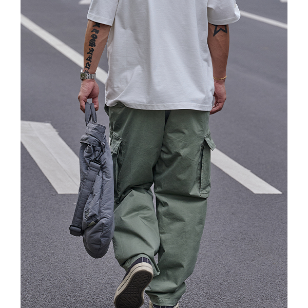 Side pocket design pants E3015