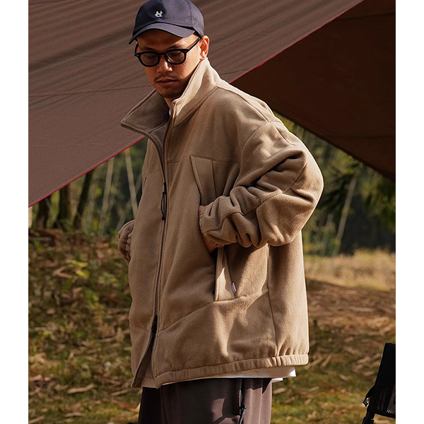 Front pocket design jacket E3018